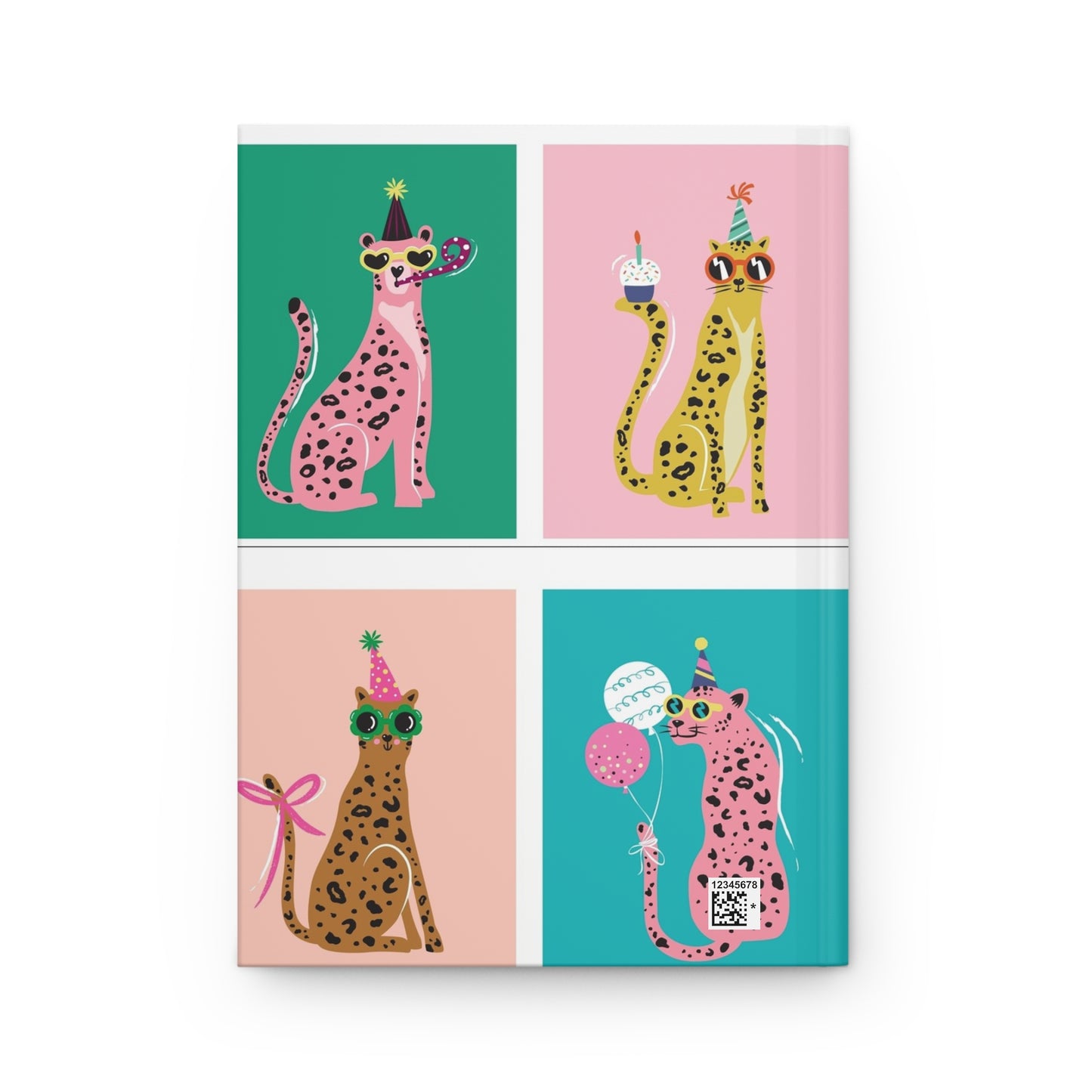 Lined Journal Notebook Hardcover - Fun Cats