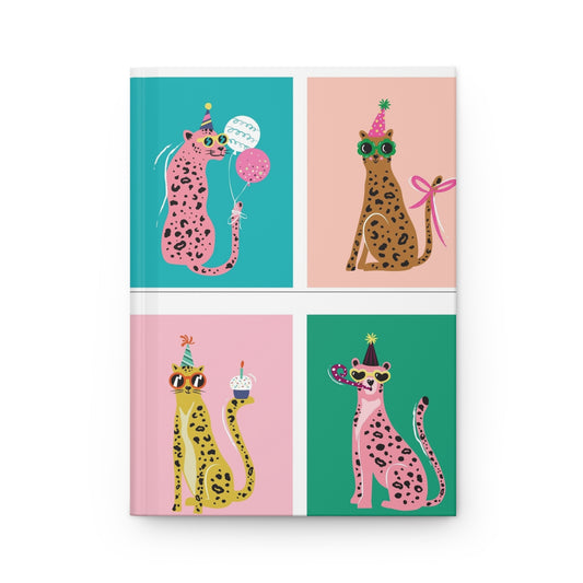 Lined Journal Notebook Hardcover - Fun Cats