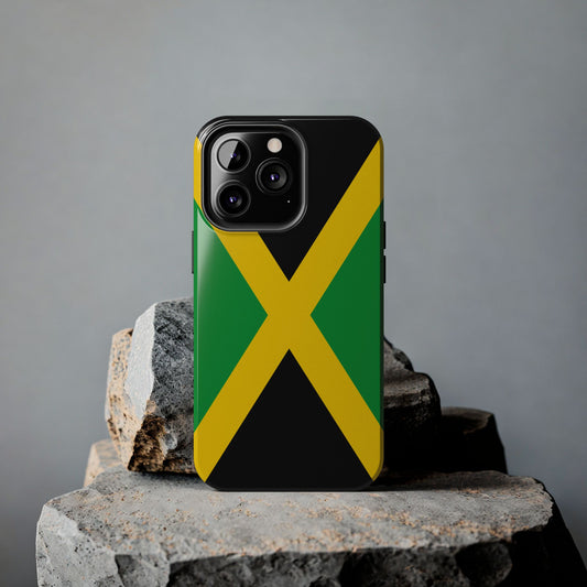 Jamaican Flag Tough Phone Case - Durable Protection for Travelers & Proud Locals