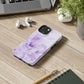 Elegant Lavender Phone Case, Artistic Tough Case, Unique Phone Cover, Stylish Protective Case, Gift for Her, Trendy Phone Accessory