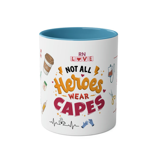 Nurse Hero Two-Tone Coffee Mugs, 11oz