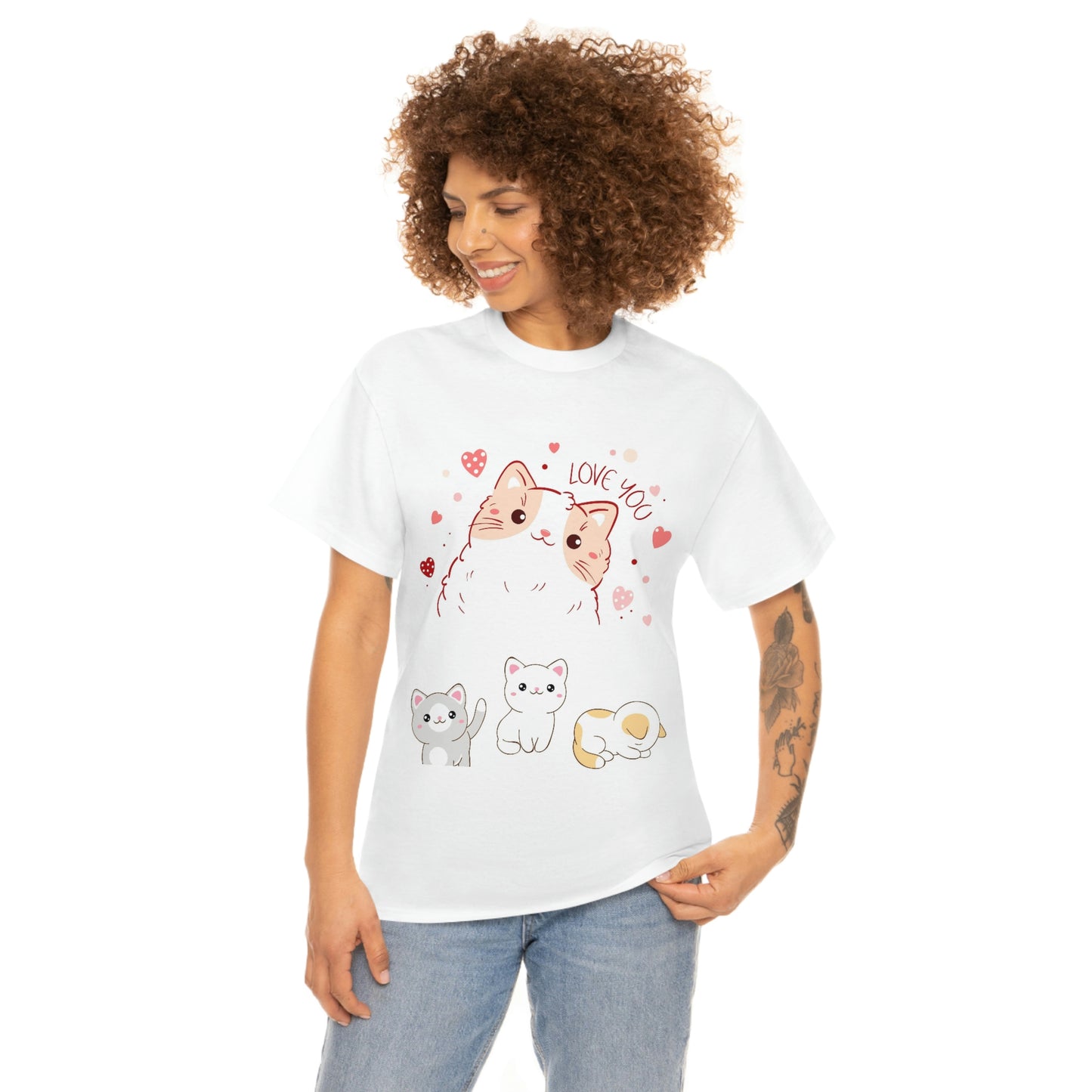 Love You Cats - Heavy Cotton Tee