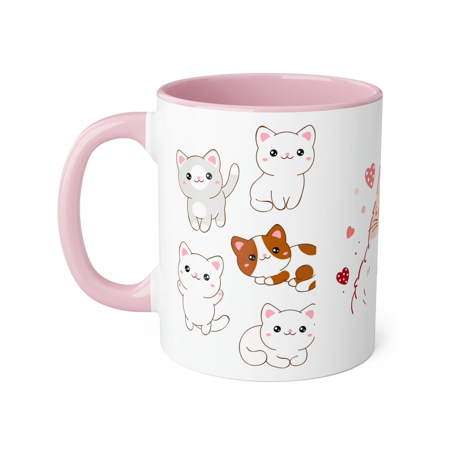 Love You Cats Accent Mugs, 11oz