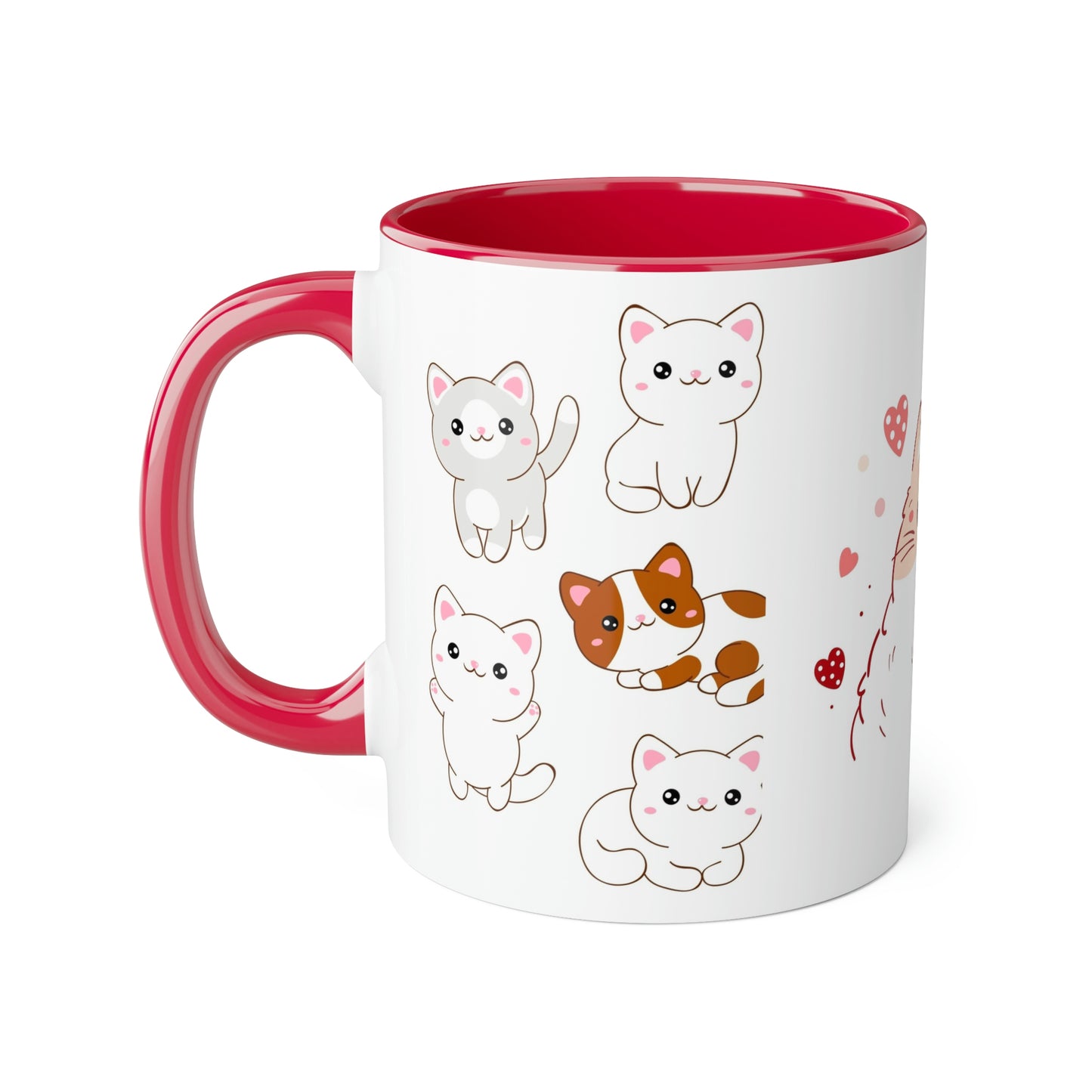 Love You Cats Accent Mugs, 11oz