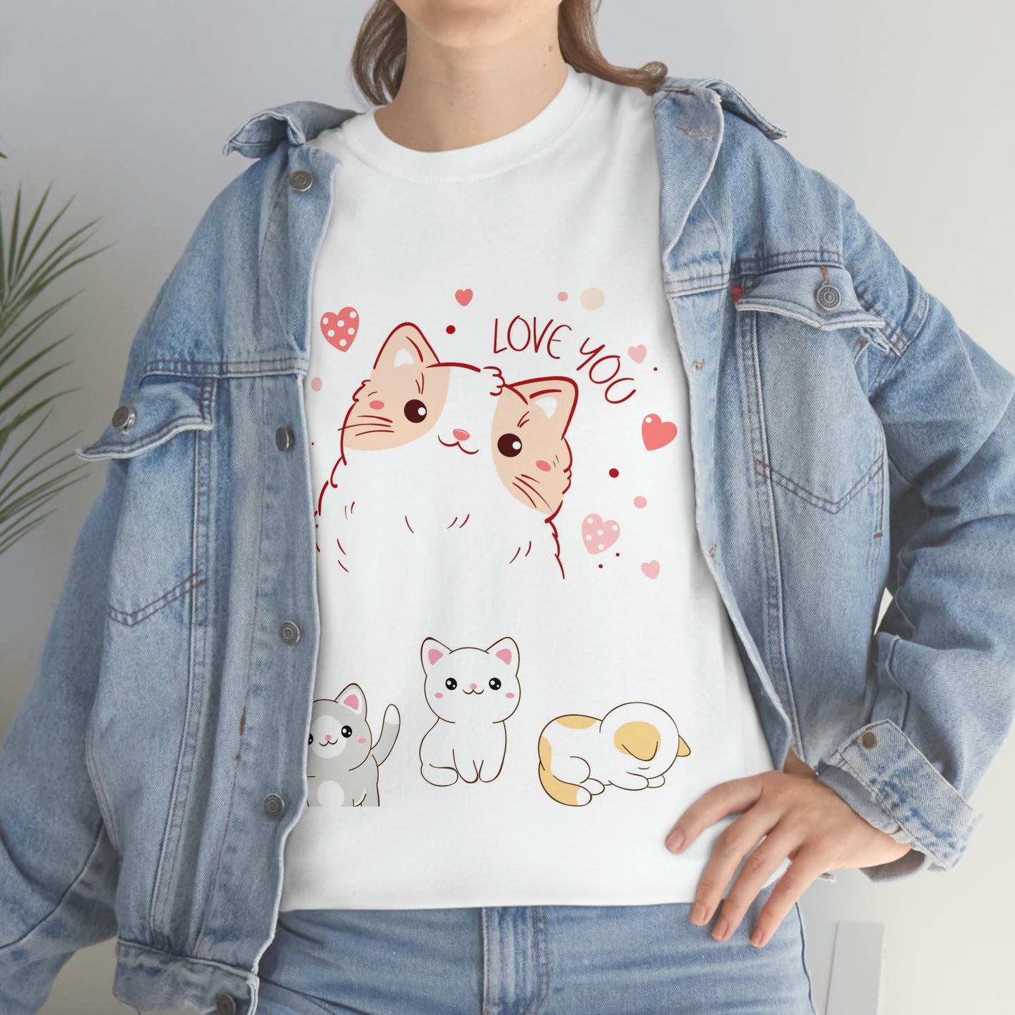 Love You Cats - Heavy Cotton Tee