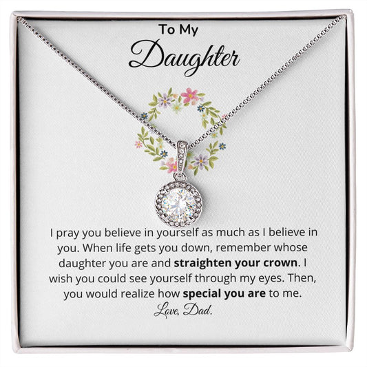 To My Daughter - Believe - Eternal Hope Necklace