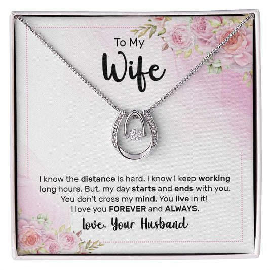 To My Wife - On My Mind - Lucky In Love Necklace