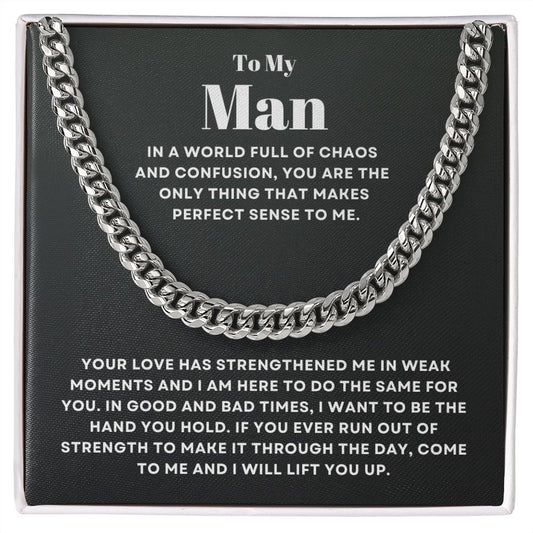 To My Man - Perfect - Cuban Link Chain