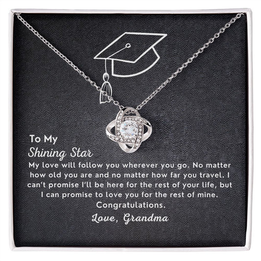 To My Shining Star - Love Knot Necklace