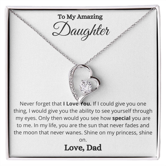 To My Amazing Daughter - Special - Forever Love Necklace